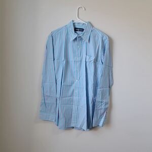 Ralph Lauren Blue Striped Casual Shirt Suze L